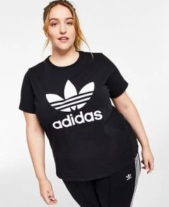 ADIDAS Women's Trefoil Logo T-Shirt, XS-4X -Anne Klein Sales Store 22176472 fpx