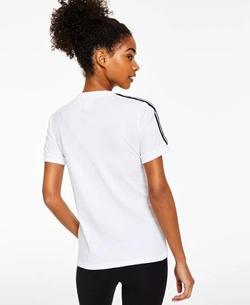 ADIDAS Women's Cotton 3 Stripes T-Shirt, XS-4X 3 ADIDAS Women's Cotton 3 Stripes T-Shirt, XS-4X - Image 3