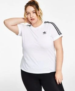 ADIDAS Women's Cotton 3 Stripes T-Shirt, XS-4X 14 ADIDAS Women's Cotton 3 Stripes T-Shirt, XS-4X -Anne Klein Sales Store 22176525 fpx