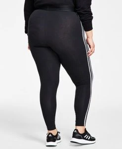 ADIDAS Women's Essentials 3-Stripe Full Length Cotton Leggings, XS-4X 16 ADIDAS Women's Essentials 3-Stripe Full Length Cotton Leggings, XS-4X -Anne Klein Sales Store 22176655 fpx