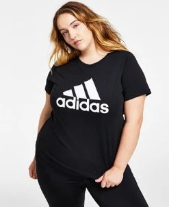 ADIDAS Women's Essentials Logo Cotton T-Shirt, XS-4X -Anne Klein Sales Store 22176691 fpx