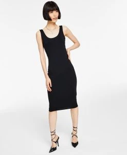 Bar III Odycon Scoop-Neck Midi Dress, Created For Macy's