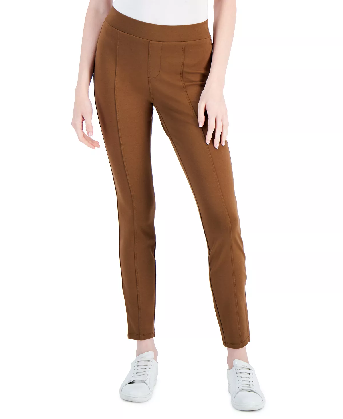 Style & Co Women's Ponte Pull-On Pants, Created For Macy's 4 Style & Co Women's Ponte Pull-On Pants, Created For Macy's - Image 4