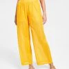 Bar III Women's Wide-Leg Metallic-Stripe Pull-On Pants, Created For Macy's
