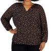 Kasper Plus Size Blouson-Sleeve Top