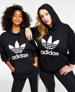 ADIDAS Women's Adicolor Trefoil Sweatshirt Hoodie, XS-4X