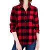 Style & Co Women's Buffalo Plaid Flannel Shirt, Created For Macy's