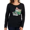 Karen Scott Women's Long-Sleeve Holiday Top, Created For Macy's