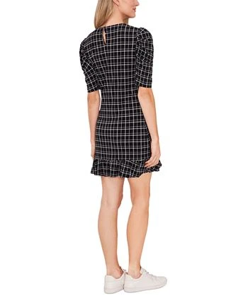 CeCe Women's Puff Sleeve Printed Knit Dress 2 CeCe Women's Puff Sleeve Printed Knit Dress - Image 2