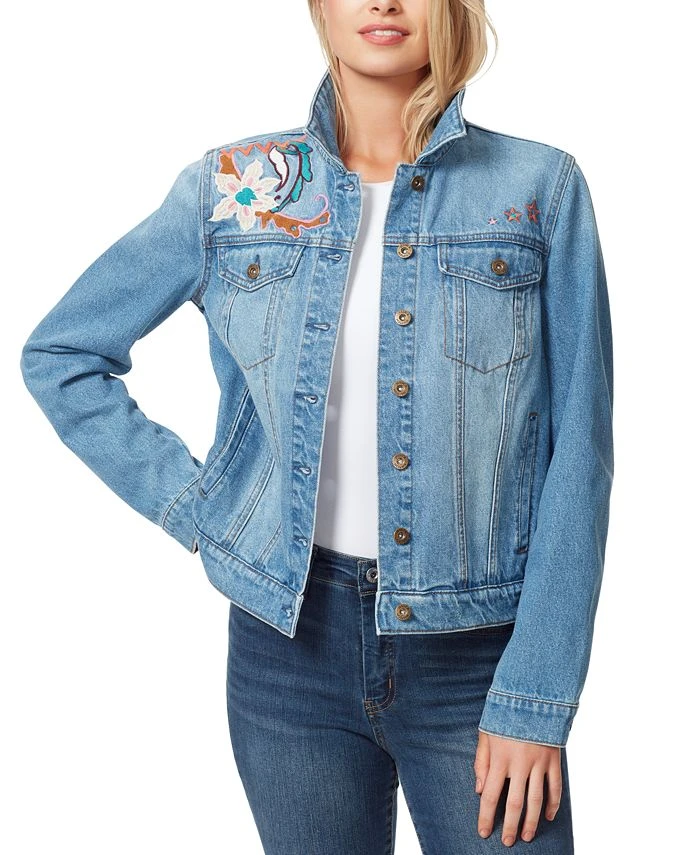 Jessica Simpson Women's Cotton Reagan Relaxed Denim Jacket 1 Jessica Simpson Women's Cotton Reagan Relaxed Denim Jacket