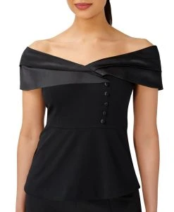 Adrianna Papell Women's Off-The-Shoulder Top