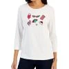 Karen Scott Women's Holiday Beach Top, Created For Macy's