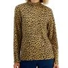 Karen Scott Women's Printed Mock-Neck Top, Created For Macy's