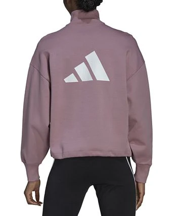 ADIDAS Women's Future Icons Quarter-Zip Sweatshirt 2 ADIDAS Women's Future Icons Quarter-Zip Sweatshirt - Image 2