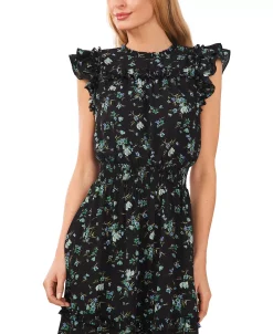 CeCe Women's Flutter-Sleeve Midi Dress -Anne Klein Sales Store 22260988 fpx