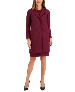 Anne Klein Women's Floral-Quilted Snap-Button Jacket