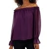 INC International Concepts Women's Off-The-Shoulder Ruffled Blouse, Created For Macy's