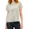 INC International Concepts Women's Sequin T-Shirt, Created For Macy's