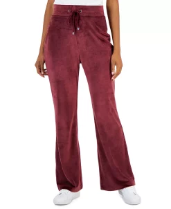 INC International Concepts Women's Velour High-Rise Flare-Leg Pants, Created For Macy's 9 INC International Concepts Women's Velour High-Rise Flare-Leg Pants, Created For Macy's -Anne Klein Sales Store 22270638 fpx