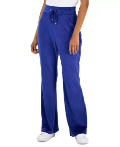 INC International Concepts Women's Velour High-Rise Flare-Leg Pants, Created For Macy's 7 INC International Concepts Women's Velour High-Rise Flare-Leg Pants, Created For Macy's -Anne Klein Sales Store 22270643 fpx