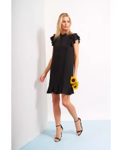 CeCe Women's Pintuck Button Front Dress -Anne Klein Sales Store 22295497 fpx