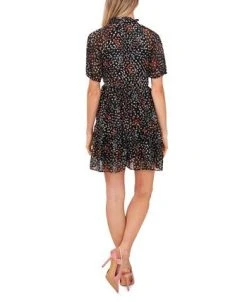 CeCe Women's Printed Clip Dot Baby Doll Dress -Anne Klein Sales Store 22295581 fpx