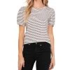 CeCe Women's Smocked Shoulder T-shirt
