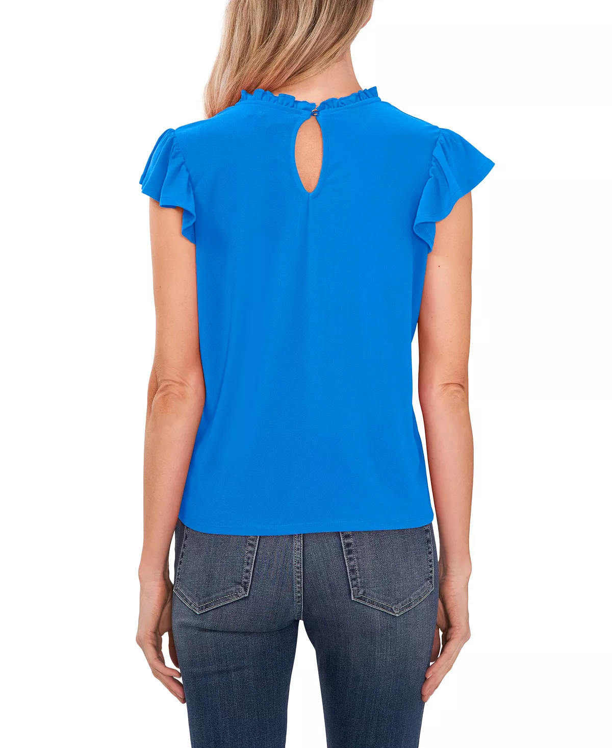 CeCe Women's Flutter-Sleeve Knit Top 2 CeCe Women's Flutter-Sleeve Knit Top - Image 2