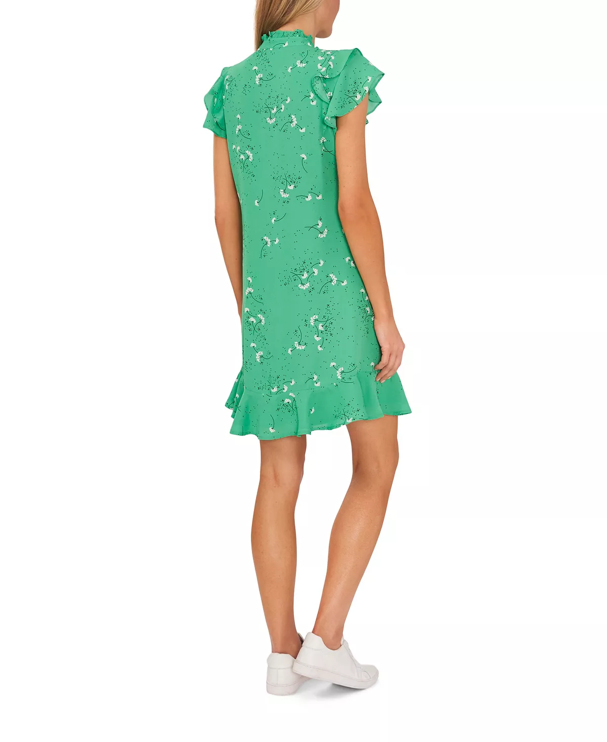 CeCe Women's Floral Cascades Button Front Dress 2 CeCe Women's Floral Cascades Button Front Dress - Image 2