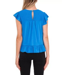 CeCe Women's Smocked-Yoke Knit Top -Anne Klein Sales Store 22296802 fpx