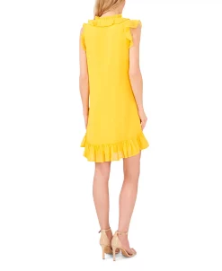 CeCe Women's Ruffled Tie-Neck Dress 7 CeCe Women's Ruffled Tie-Neck Dress -Anne Klein Sales Store 22296810 fpx
