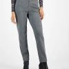 Bar III Women's Shimmer Herringbone Straight-Leg Ankle Pants, Created For Macy's