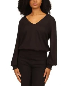 Michael Kors Women's Smocked-Trimmed Top, Regular & Petite