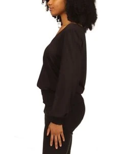 Michael Kors Women's Smocked-Trimmed Top, Regular & Petite -Anne Klein Sales Store 22299412 fpx