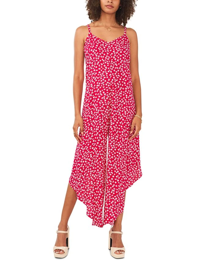 Vince Camuto Women's Wide-Leg Challis Jumpsuit 1 Vince Camuto Women's Wide-Leg Challis Jumpsuit