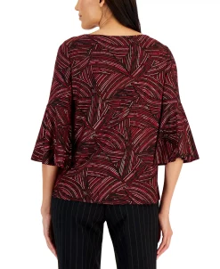 Kasper Women's Bell-Sleeve Knit Top -Anne Klein Sales Store 22303373 fpx