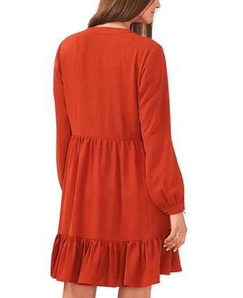 Vince Camuto Women's Ruched Flounce Dress 2 Vince Camuto Women's Ruched Flounce Dress - Image 2