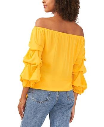 Vince Camuto Women's Off-The-Shoulder Tiered-Sleeve Blouse 2 Vince Camuto Women's Off-The-Shoulder Tiered-Sleeve Blouse - Image 2