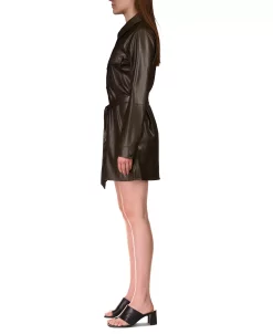 Sanctuary Women's Faux-Leather Shirtdress 6 Sanctuary Women's Faux-Leather Shirtdress -Anne Klein Sales Store 22323834 fpx