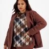 Bar III Plus Size Notched-Collar One-Button Jacket, Created For Macy's