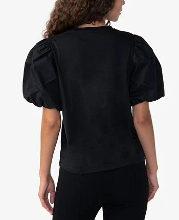 Sanctuary Women's Dream State Cotton Puff-Sleeve Tee 2 Sanctuary Women's Dream State Cotton Puff-Sleeve Tee - Image 2