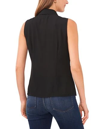 CeCe Women's Plaid Bow Blouse 2 CeCe Women's Plaid Bow Blouse - Image 2