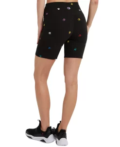 Champion Women's Authentic Logo-Print Bike Shorts -Anne Klein Sales Store 22326142 fpx