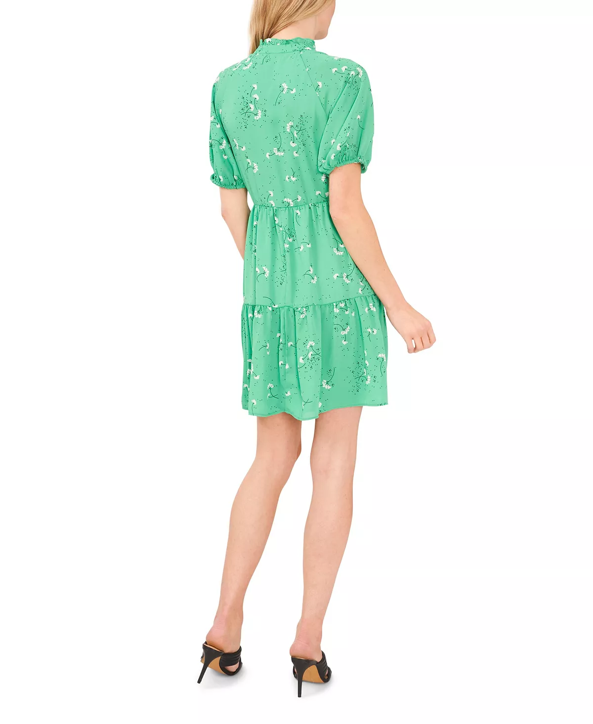 CeCe Women's V-neck Baby Doll Ditsy Floral Dress 2 CeCe Women's V-neck Baby Doll Ditsy Floral Dress - Image 2