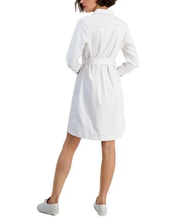 Style & Co Women's Belted Denim Shirtdress, Created For Macy's 2 Style & Co Women's Belted Denim Shirtdress, Created For Macy's - Image 2