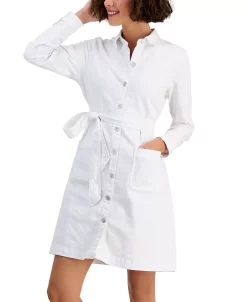 Style & Co Women's Belted Denim Shirtdress, Created For Macy's 8 Style & Co Women's Belted Denim Shirtdress, Created For Macy's -Anne Klein Sales Store 22331922 fpx