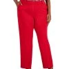 Kasper Plus Size Faux-Fly Pull-On Wide-Leg Pants