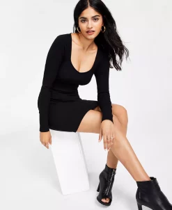 Bar III Women’s Ribbed Mini Dress, Created For Macy’s -Anne Klein Sales Store 22338558 fpx