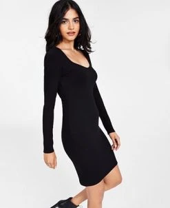 Bar III Women’s Ribbed Mini Dress, Created For Macy’s -Anne Klein Sales Store 22338559 fpx