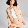 And Now This Women's Quilted Bomber Zip-Front Jacket